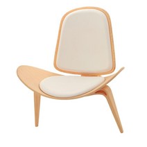 Royalways 1/6 인형 집 미니어처 가구 가구 장식품 인형 집 장식 공예용 나무 쉘 의자 선물 공예 용품, 하얀색