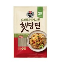 CJ더마켓 중국당면 잡채레시피 탑티어 백설 자른햇당면 잡채 명절음식 잔칫집 500G, 4개
