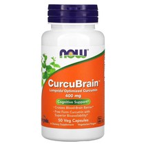 Now Foods 커큐브레인 롱비다 커큐민 400mg 50캡슐, 1개