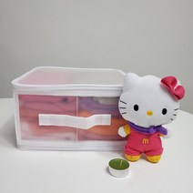 접이식 투명 수납함 옷 소품 정리함 리빙박스, 6.7L