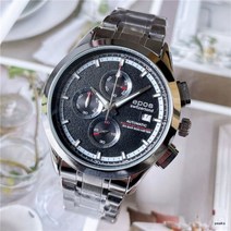EPOS 남성 시계 럭셔리 스포츠 쿼츠 스틸 방수 크로노그래프 손목 Relogio Masculino