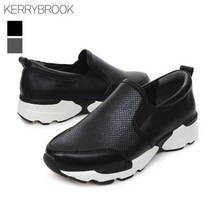 론다 소가죽 뱀피무늬 슬립온 4cm KR8011