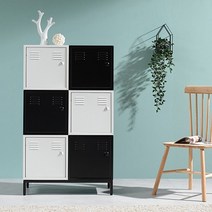 사물함 베이직사물함 개인보관함 철재락카 수납장 수납박스, 블랙