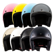 레트로 오토바이 헬멧 SOL AO-1 클래식 오픈페이스 헬멧, 무광블랙