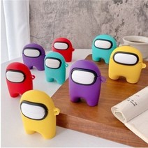 어몽어스에어팟케이스 1 2세대 에어팟 Pro 프로케이스[에어팟보호필름증정], 1-2세대용(빨강)