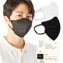 아이코코 KF94 마스크 50매 특대형, 특대형 블랙_50매