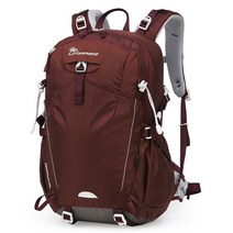 Martintu 35L 등산가방 배낭 경량 산행 가벼운산행, 마룬(수입코롱원단), 35리터(레인 커버)