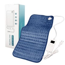 강아지 반려견 반려묘 전기담요 발열매트 100V-220V 전기 난방 패드 시간 경련 허리 통증 완화 타이머 담, 03 Blue_02 EU
