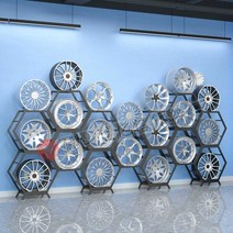 자동차 휠 전시대 매장용 진열대 타이어 디피 카센터, 허브 프레임 5개x베이스 2개