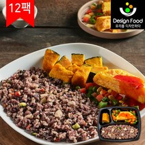 [디자인푸드]맛남주의 맛난식탁도시락 퀴노아영양밥&오믈렛 6팩/12팩/18팩/24팩 냉동도시락, 12팩