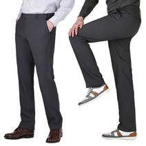 리빌모아 겨울 패브릭 기모안감 캐쥬얼 정장바지 사방스판 허리밴딩 당일 출고