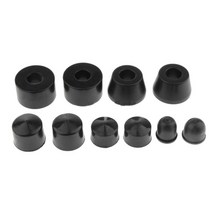 롱 트럭 블랙에 대한 10PCS 롱 보드 스케이트 보드 부싱 원뿔 실린더 부싱 피봇 컵 세트 액세서리, 보여진 바와 같이, 하나