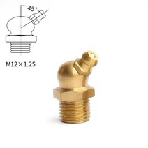 유니버셜조인트 10pc 버터 피팅 M12 수나사 그리스 니플 오일 입 45 90도 조인트 건 노즐 도구 부품, 02 08