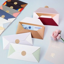 컨셉이 있는 용돈봉투 - 상품권 기프트카드 봉투 추석 설날 명절 어버이날 선물 돌잔치, [M] 포켓형 용돈봉투, V. 옐로우