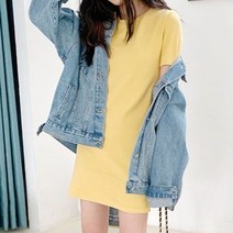 자켓 매칭 굳 반팔 원피스 ST078