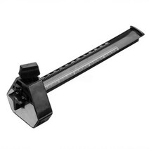 목수 공구 목공 장붓구멍 마킹 게이지 눈금자 조정 가능한 나사 검정색 눈금자와 평행 스크라이버, Black