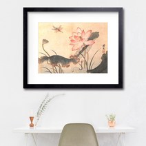 나봄갤러리 김홍도 하화청연 액자, 1.심플 블랙 액자