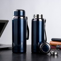뉴타임즈 600/800/1000ml 대용량텀블러 냉보온병 스텐텀블러, 800ml, 네이비