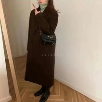 박시코트 1 실가위 표시 거물급 여성의류 전문점 상점 철회함 겹 버튼 모직 3815563210