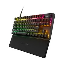 SteelSeries Apex Pro TKL 2023 Ed. - 세계에서 가장 빠른 기계식 게이밍 키보드 조절 가능한 작동 Esports 텐키리스 OLED 스크린 RGB PBT 키, Keyboard