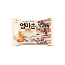 롯데 인간사료 스낵바 어린이간식 엄마손파이 254g 사무실다과 홈파티, 6개