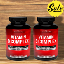 Divine Bounty 슈퍼 복합 비타민B 비타민비 B12 B1 B2 B3 B5 B6 B7 B9 컴플랙스 vitaminB 90정 2통