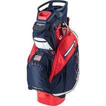 썬마운틴골프C-130 5-Way 카트백, 레드 화이트 블루