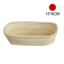 반죽기 타원형 천연 등발효 빵 바구니 반죽 위커 등나무 대량 방지 등바구니, S