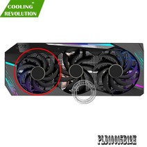 그래픽 카드 팬 PLD10015B12H DC12V 0.55A 4Pin for Gigabyte AORUS GeForce RTX 3080 RTX 3090 XTREME, 오른쪽 팬, 02 Left fan