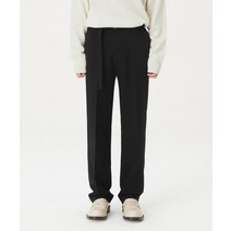 커스텀어클락 벨트 세미 와이드 슬랙스 블랙 COOSPT173블랙 BELT SEMI WIDE SLACKS