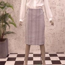 시슬리 NC11 자가드 미디 스커트 SASK11111