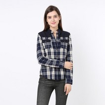 [매장상품] 써스데이아일랜드 블라우스 체크셔츠 T158MSH207UW 트렌드존