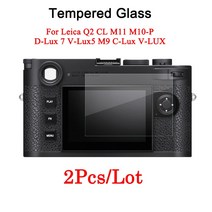 Leica Q2 CL M M0-P D-Lux 7 V-Lux5 M9 V-LUX 카메라 강화 유리 스크린 보호 필름 용 2PCS 화면, M0-R