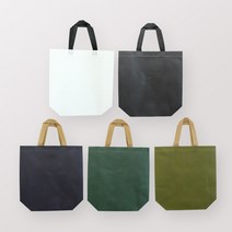 심플 부직포 가방 소 중 대 장바구니 튼튼한 쇼핑백, 소 32x28, 카키 BK1