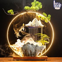 인테리어 실내 인공 폭포 미니 가습기 천연 가정용 분수대 소형 행운의, 옵션13