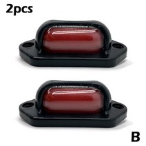 바이크 오토바이용달 트레일러 12V 24V 8 LED License Plate Light Chrome Number Trailer Motorcycle Caravan Lorry Tru, [02] B