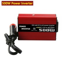 캠핑차량용인버터 캠핑용인버터 500W DCAC 전원 변환기 DC 12V110V 220V AC 자동차 인버터 자동 변압기 듀얼 USB 어댑터 100% 브랜드, 12V 220V AC