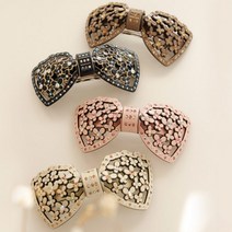 바이데이지 프랑스 플라워 큐빅 리본 자동헤어핀 Bh0770