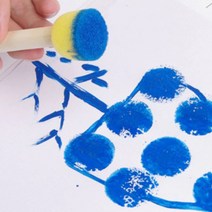 피케이몰 1+1 미술용 폼 스펀지 막대 브러쉬 4종 1세트, 본품, 1+1세트