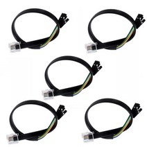 레고 호환 듀폰 점퍼 암 데이터 Ev3 크리스탈 헤드 케이블 6-코어 마이크로: 비트 EV3 프로그래밍 로봇 모, 02 5pcs