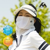 국산 몬스터 UV차단 스포츠마스크 골프 등산 얼굴 햇빛가리개 야외마스크 골프마스크 쿨마스크 운동마스크, 랩몬스터 스포츠마스크, 화이트
