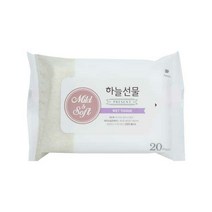 [KT알파쇼핑]하늘선물 물티슈 20매 리필 여행용 소형 물티슈, 단일상품_색상_상세페이지참조