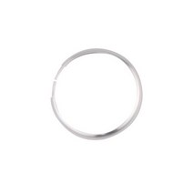 자동차 스마트 키 부품 교체 스마트키 설치 YIQIXINBMW 미니 쿠퍼 클럽맨 컨트리맨 R56 R57 R58 R60 용 알루미늄 합금 셸 보호 링 열쇠 고리 장식, Silver