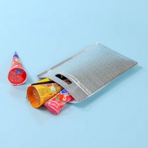 지퍼 손잡이 은박보냉봉투 15p 식품 포장 보온 보냉백 20x30cm, 상세페이지 참조