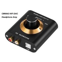 헤드폰앰프 DLHiFi 미니 HIFI 오디오 USB 24Bit 192kHz CM6642 디코더 DAC 헤드폰 앰프 사운드 카드 입력 R