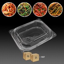 신나라-닷컴_티피엠코리아 GD-003 투명 PET 반찬 용기 800개 음식배달 포장 업소용 사각일회 일회용 가게 도시락_ tlsskfk, S-N-선택사항없습니다, S-N-선택사항없습니다