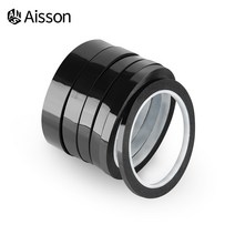 5/8/10/12/15/18/20/25mm x 50M 블랙 고온 내성 Kapton 테이프 폴리이 미드 전기 작업/그릴/파우더 코팅, 05 15mm_01 50M