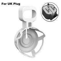 접이식 나무 고급 원목옷걸이 골드 니트 코트 옷걸이거치대 플라스틱 명품 라운드 바지걸이 세탁소 미끄럼방지 천장 벽옷걸이 잡화걸이 wall mount stand hanger 홀더, 협력사, 홈팟 미니용, 영국 플러그용 흰색