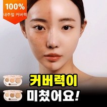 (1+1) 3색 만능 팔렛트 컨실러 워터프루프 다크서클 커버 블레미쉬 커버, 내추럴