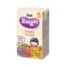 맘마밀요미요미 유기농 주스 125ml, 사과포도배, 24개